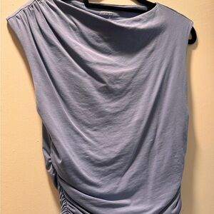 Abercrombie & Fitch Light Blue Ruched Blouse